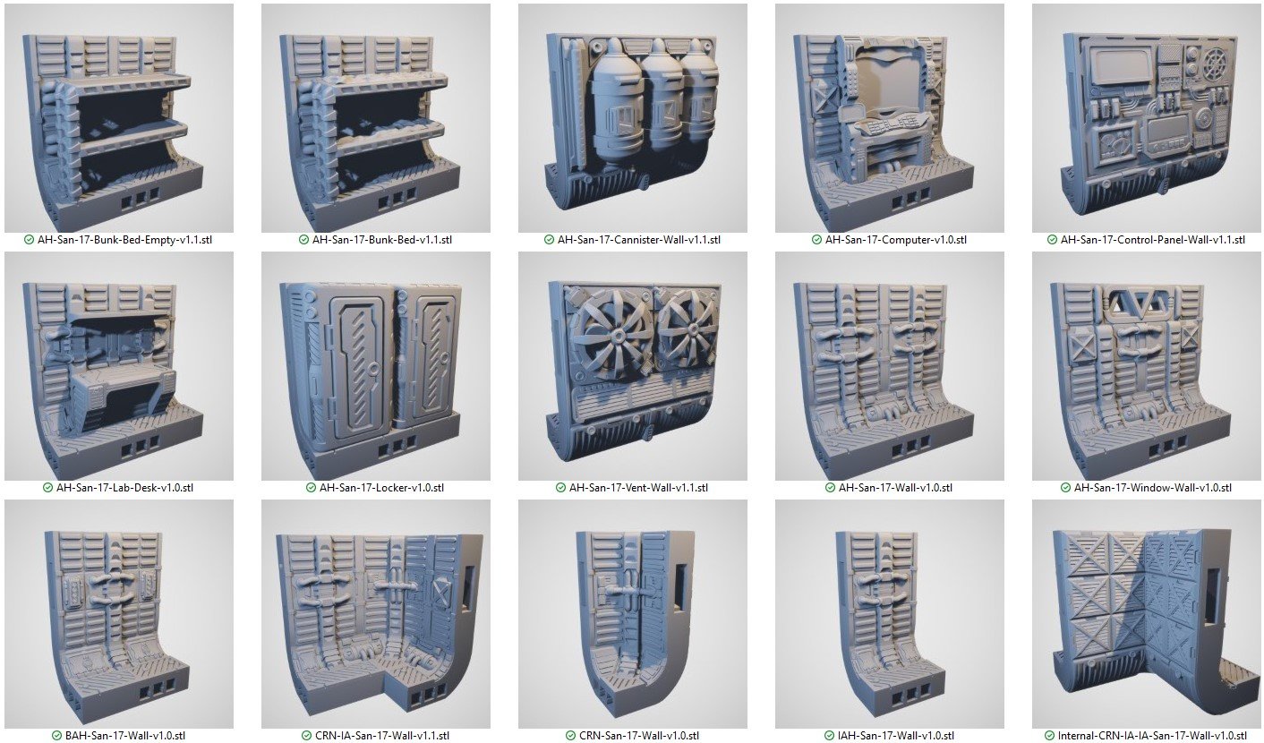 Operations Base Module Walls STL