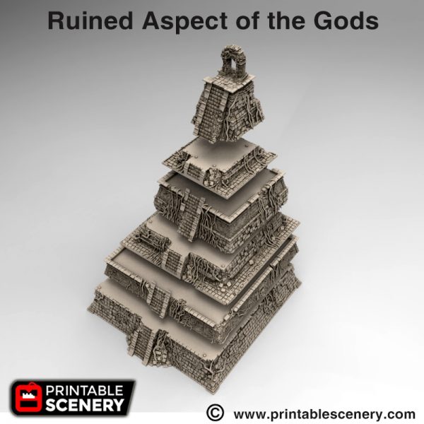 Ruin Aspect of the gods 3d print Aztec pyramid