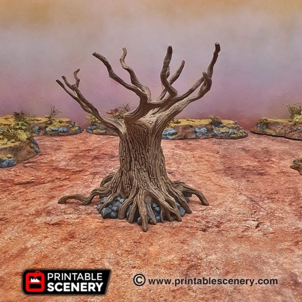 3d Printable Twisted Trees Wasteland Age of Sigmar Terrain