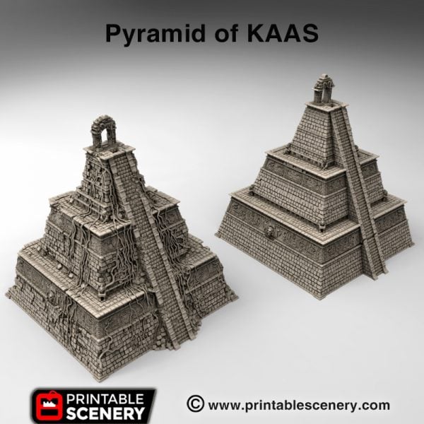 3d printed Pyramid of KAAS Lizardmen Aztec