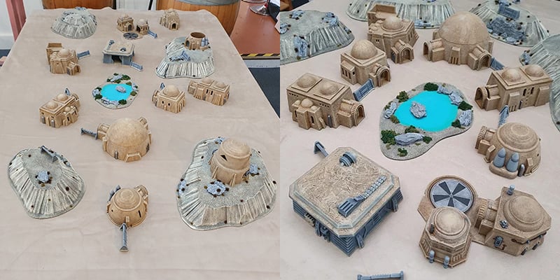 3D printed and painted Star Wars Legion board