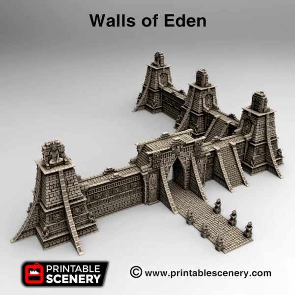 3d printed Walls of Eden Serpahon Lizardmen Mayan Aztec