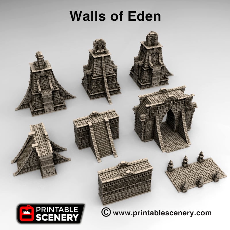 Walls of Eden - Printable Scenery