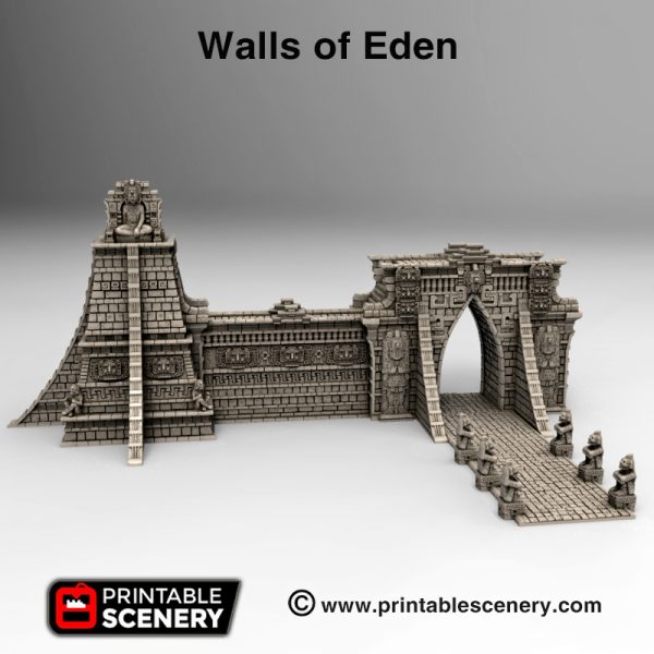 3d printed Walls of Eden Serpahon Lizardmen Mayan Aztec