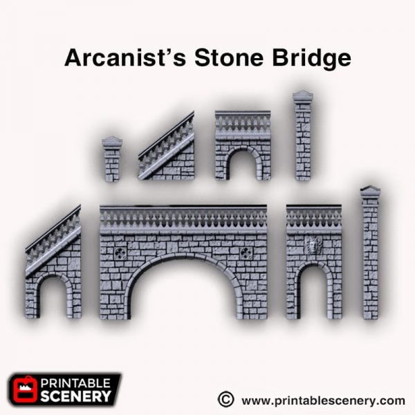 Arcanists 3d printed Stone bridge