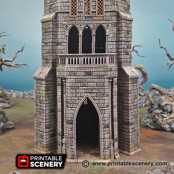 3D printed Arcanist's Tower Warhammer Dungeons and Dragons Frostgrave