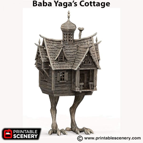 Baba yaga cottage 3d printed