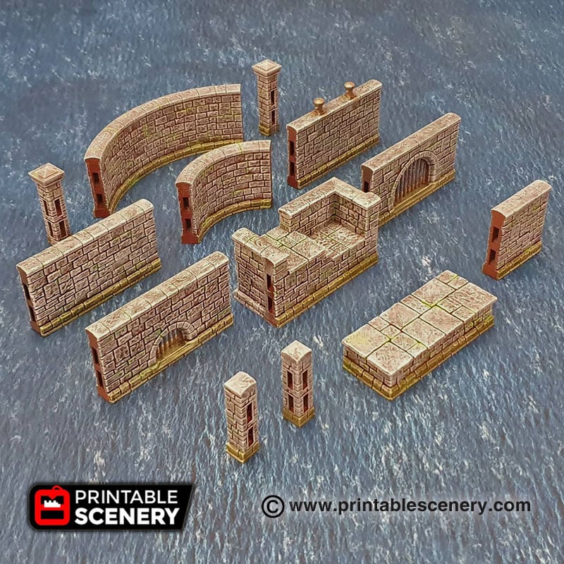 historical and science fiction scenery Demonic stone alter  28mm Fantasy 