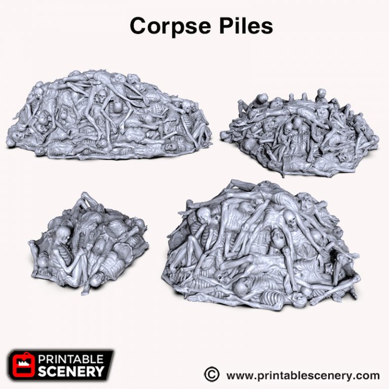 Corpse Piles - Printable Scenery