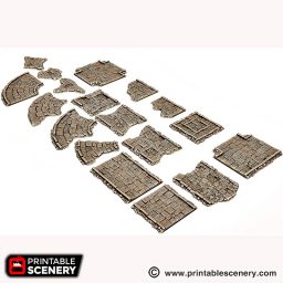 Roads of Ruin - Printable Scenery