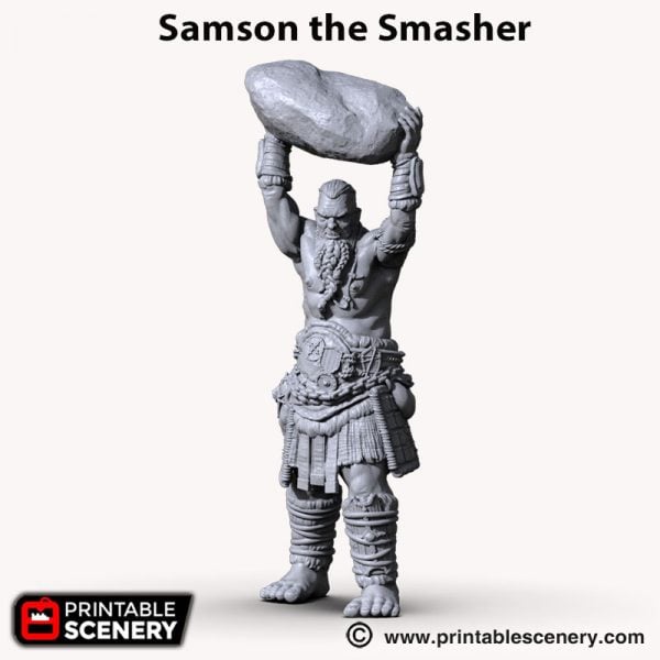 Samson the Smassher Giant 3d printed