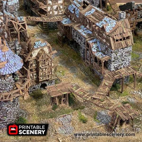 Shadowfey ruins 3D printable Mordheim building Mordheim ruins Age of sigmar buildings Warhammer ruins RPG Ruins Tabletop ruins