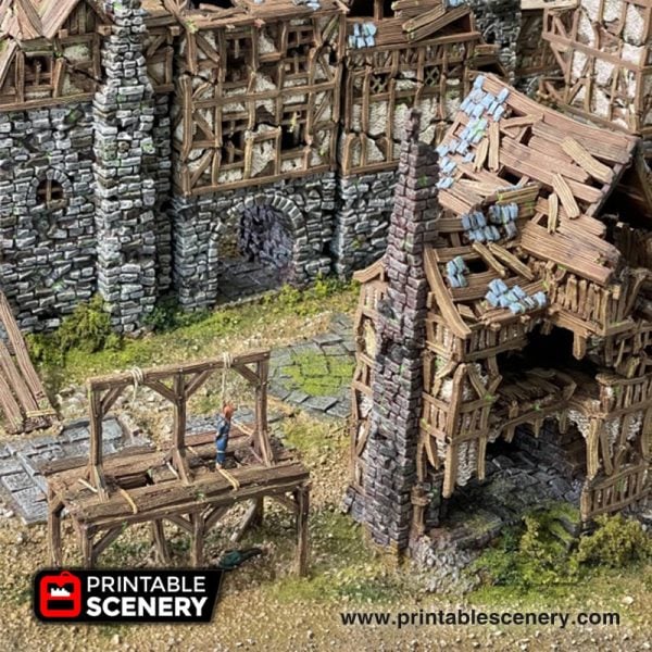 Shadowfey ruins 3D printableMordheim building Mordheim ruins Age of sigmar buildings Warhammer ruins RPG Ruins Tabletop ruins