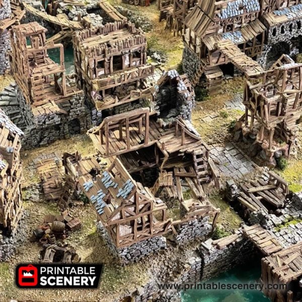 Shadowfey ruins 3D printableMordheim building Mordheim ruins Age of sigmar buildings Warhammer ruins RPG Ruins Tabletop ruins