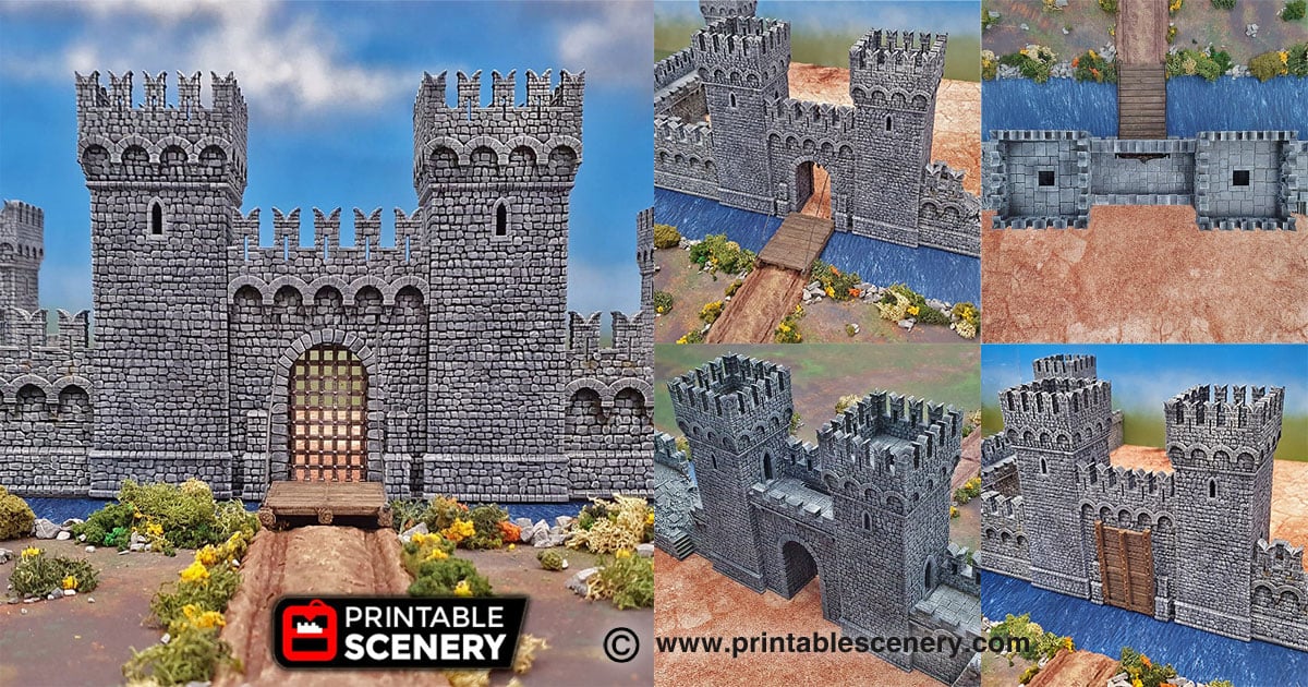 Port Winterdale Gatehouse - Printable Scenery