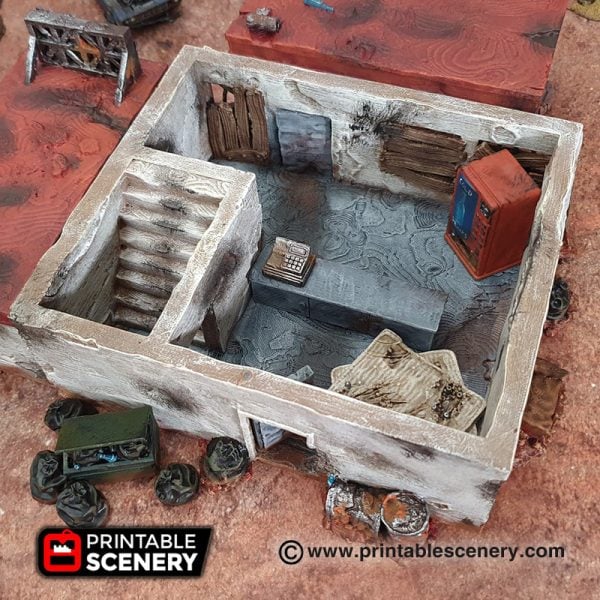 Wasteworld Derelict gas station Gaslands fallout wasteland warfare Wasteworld