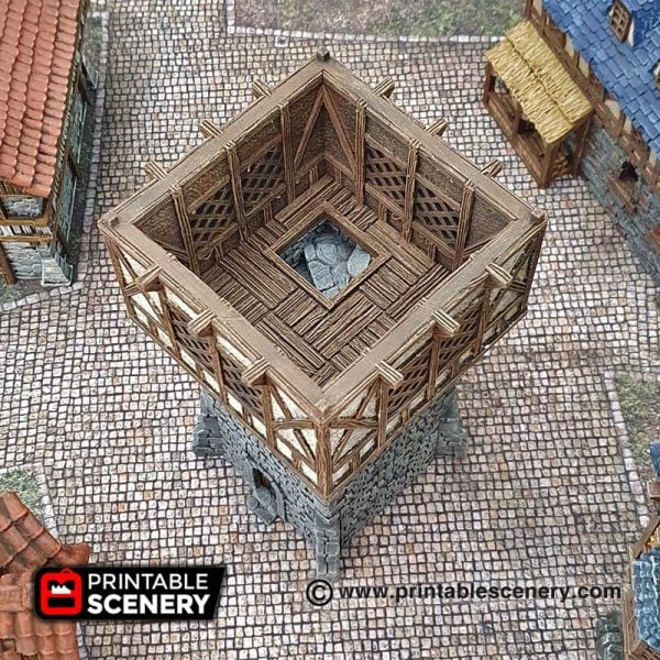 3D printed Winterdale Watchtower Warhammer Dungeons and Dragons Frostgrave