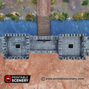 Port Winterdale Gatehouse - Printable Scenery