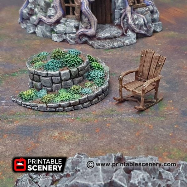 3D printed witchs hovel Warhammer Dungeons and Dragons Frostgrave mordheim