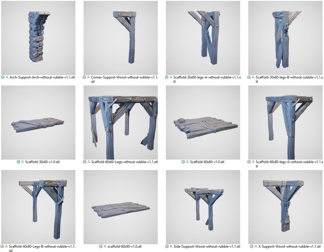 Shadowfey Scaffolding & Support Columns
