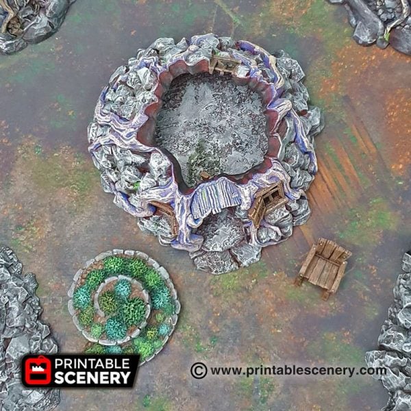 3D printed witchs hovel Warhammer Dungeons and Dragons Frostgrave mordheim