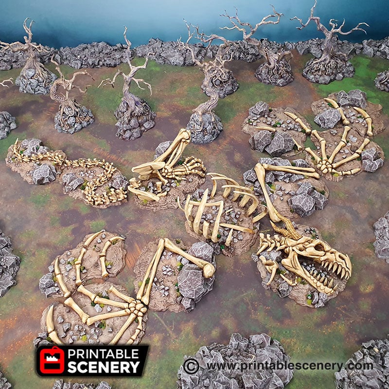 Dragon's Graveyard - Printable Scenery