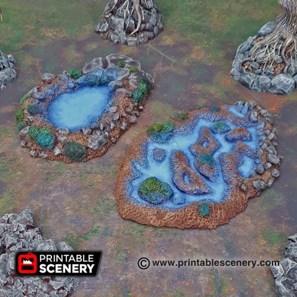 3D Printed Fey Marshes age of sigmar Dungeons and Dragons