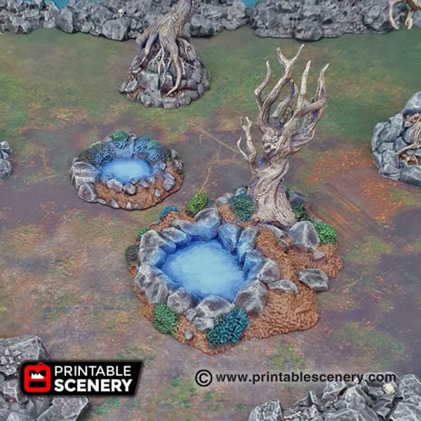 3D Printed Fey Marshes age of sigmar Dungeons and Dragons