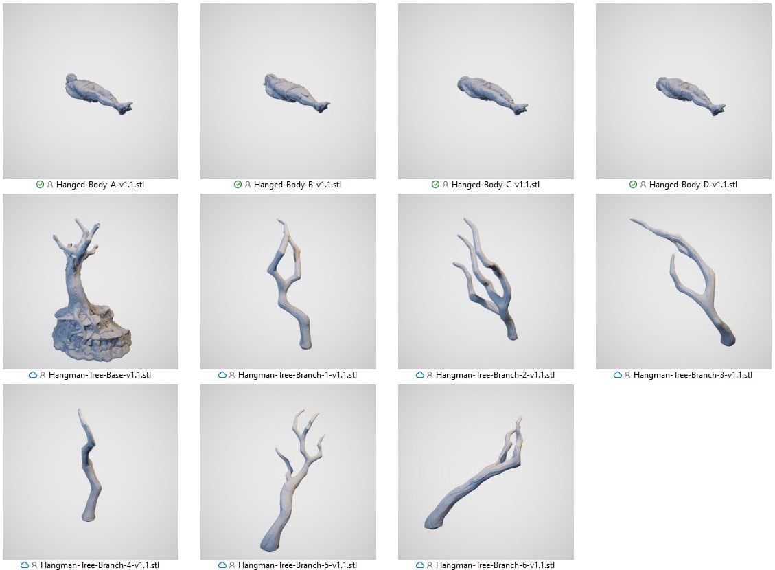 Hangman tree STL
