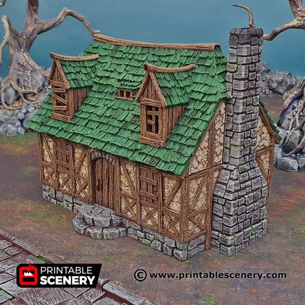 3D Printed Perfectly Normal House Age of Sigmar Dnd Dungeons and Dragons frostgrave mordhiem tabletop games pathfinder