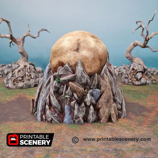 3d Printed Titan Skull Cave Age of Sigmar Dnd Dungeons and Dragons frostgrave mordhiem tabletop games