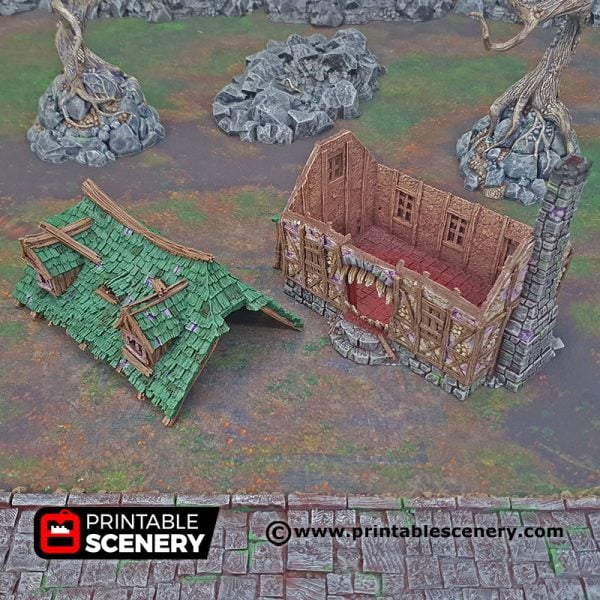 3D Printed Mimic House Age of Sigmar Dnd Dungeons and Dragons frostgrave mordhiem tabletop games pathfinder