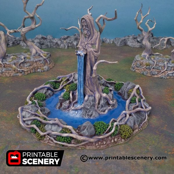 3d printed Feywood Shrine Age of Sigmar scatter terrain warmachine hordes a song of ice and fire Dnd Dungeons and Dragons frostgrave mordheim pathfinder tabletop games