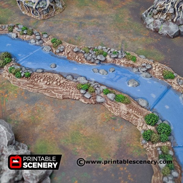 3d printed Wild Rivers Age of Sigmar scatter terrain warmachine hordes a song of ice and fire warhammer 40K Dnd Dungeons and Dragons frostgrave mordhiem pathfinder blood and plunder bolt action flames of war tabletop games