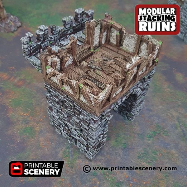 3d printed ruined entrance gate Age of Sigmar Dnd Dungeons and Dragons frostgrave mordhiem tabletop games