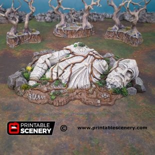 3D Printed Giant Statue Age of Sigmar Dnd Dungeons and Dragons frostgrave mordheim tabletop games