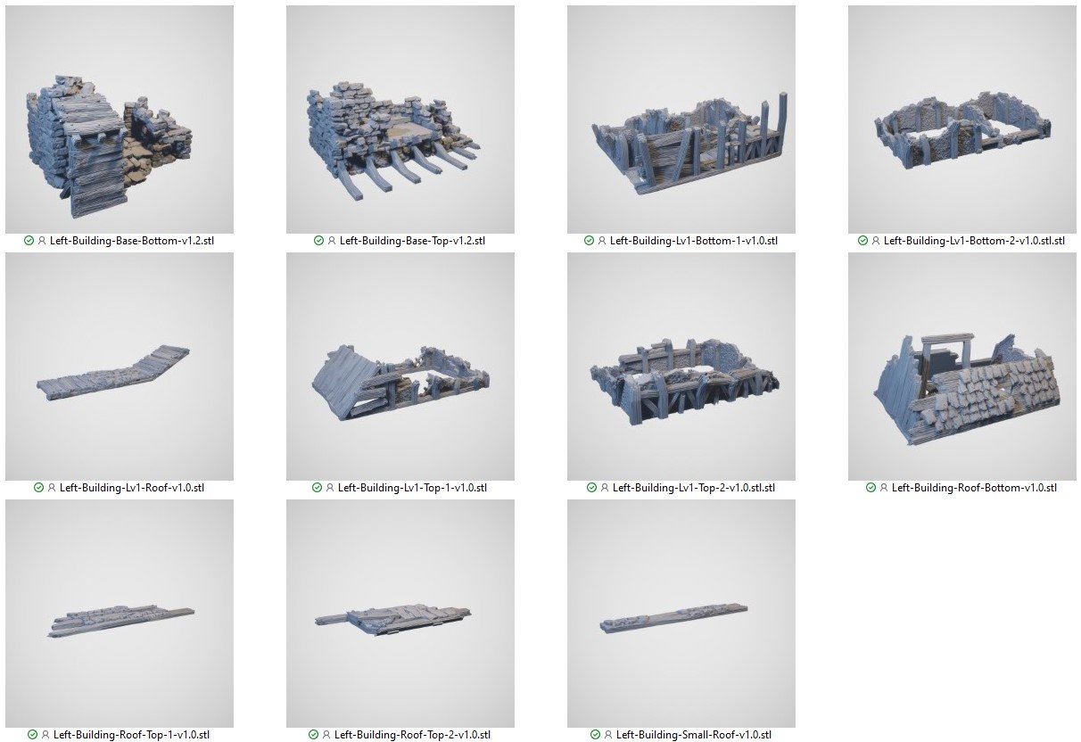 Ruined gatehouse 3d print file