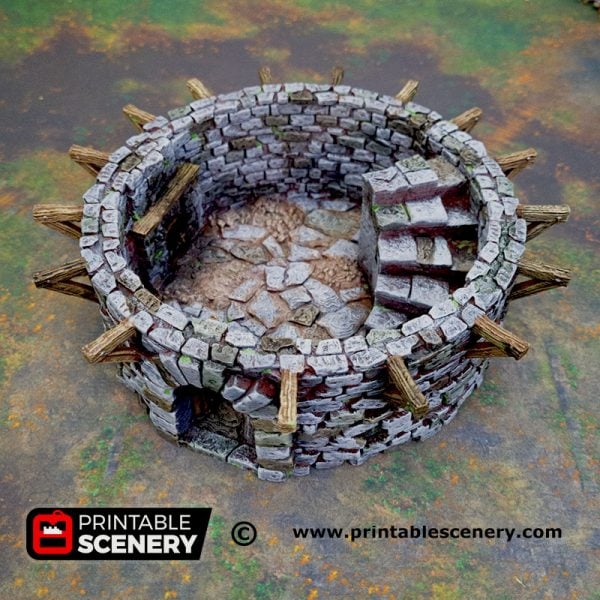 3D Printed Haunted Windmill Age of Sigmar Dnd Dungeons and Dragons frostgrave mordheim tabletop games
