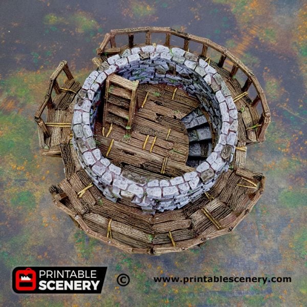 3D Printed Haunted Windmill Age of Sigmar Dnd Dungeons and Dragons frostgrave mordheim tabletop games