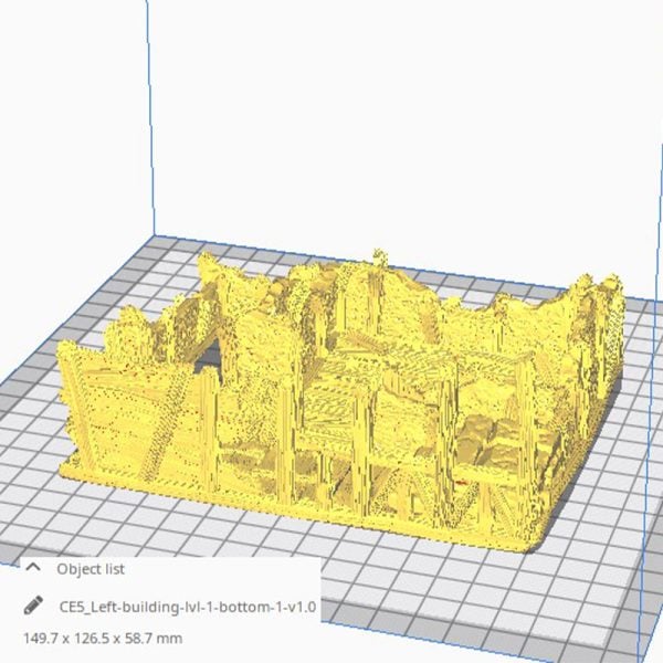 3D Printed Ruined Gatehouse West Wing Age of Sigmar Dnd Dungeons and Dragons frostgrave mordheim tabletop games