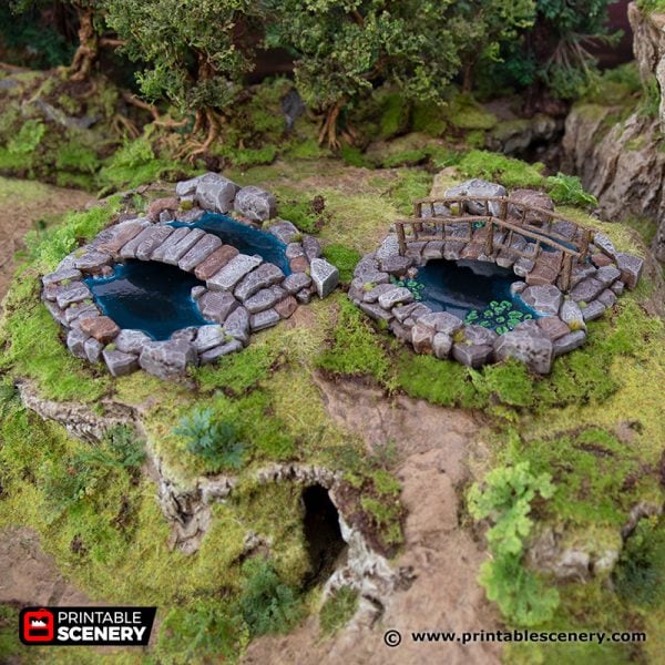 3D Printed Hagglethorn Hollow Lovers Pool Age of Sigmar Dnd Dungeons and Dragons frostgrave mordheim tabletop games kings of war warhammer 9th age pathfinder rangers of shadowdeep