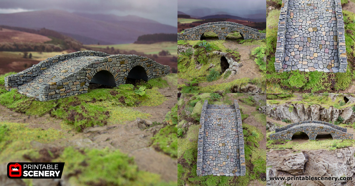 Hagglethorn Bridge - Hagglethorn Hollow - Printable Scenery