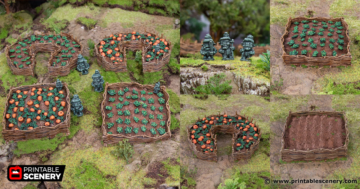 The Common Gardens - Hagglethorn Hollow - Printable Scenery