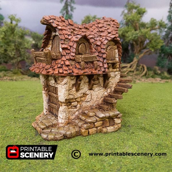 3D Printed Hagglethorn Hollow Cottage Age of Sigmar Dnd Dungeons and Dragons frostgrave mordheim tabletop games kings of war warhammer 9th age pathfinder rangers of shadowdeep