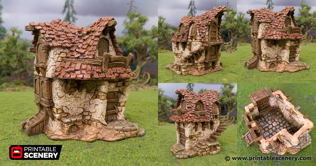 Hagglethorn Cottage - Hagglethorn Hollow - Printable Scenery
