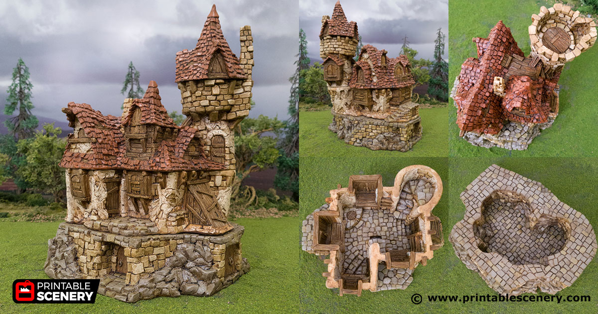 The Guildhall - Hagglethorn Hollow - Printable Scenery