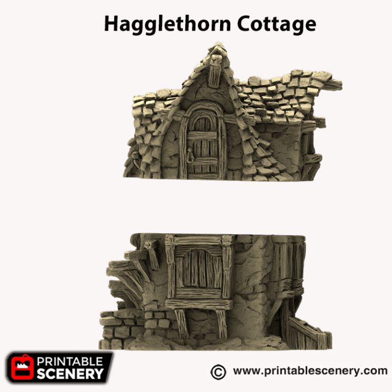 Hagglethorn Cottage - Hagglethorn Hollow - Printable Scenery
