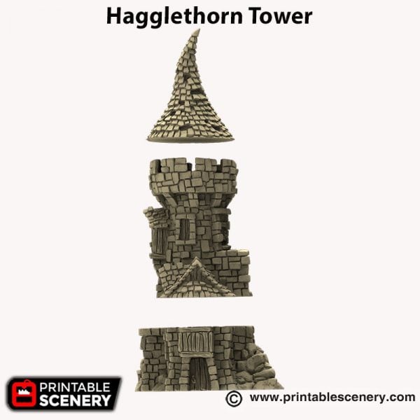 3d printed Hagglethorn Tower