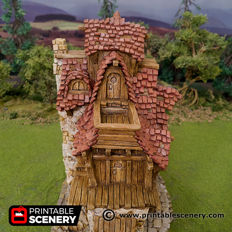 The Hunters Lodge - Hagglethorn Hollow - Printable Scenery