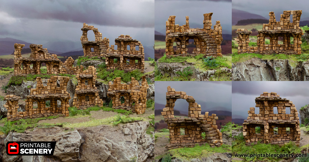 Hagglethorn Ancient Ruins - Hagglethorn Hollow - Printable Scenery